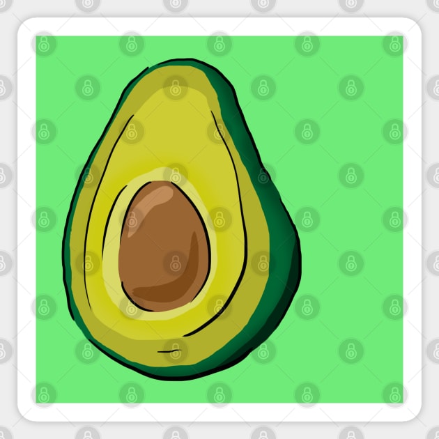 Avocado Sticker by Barnyardy